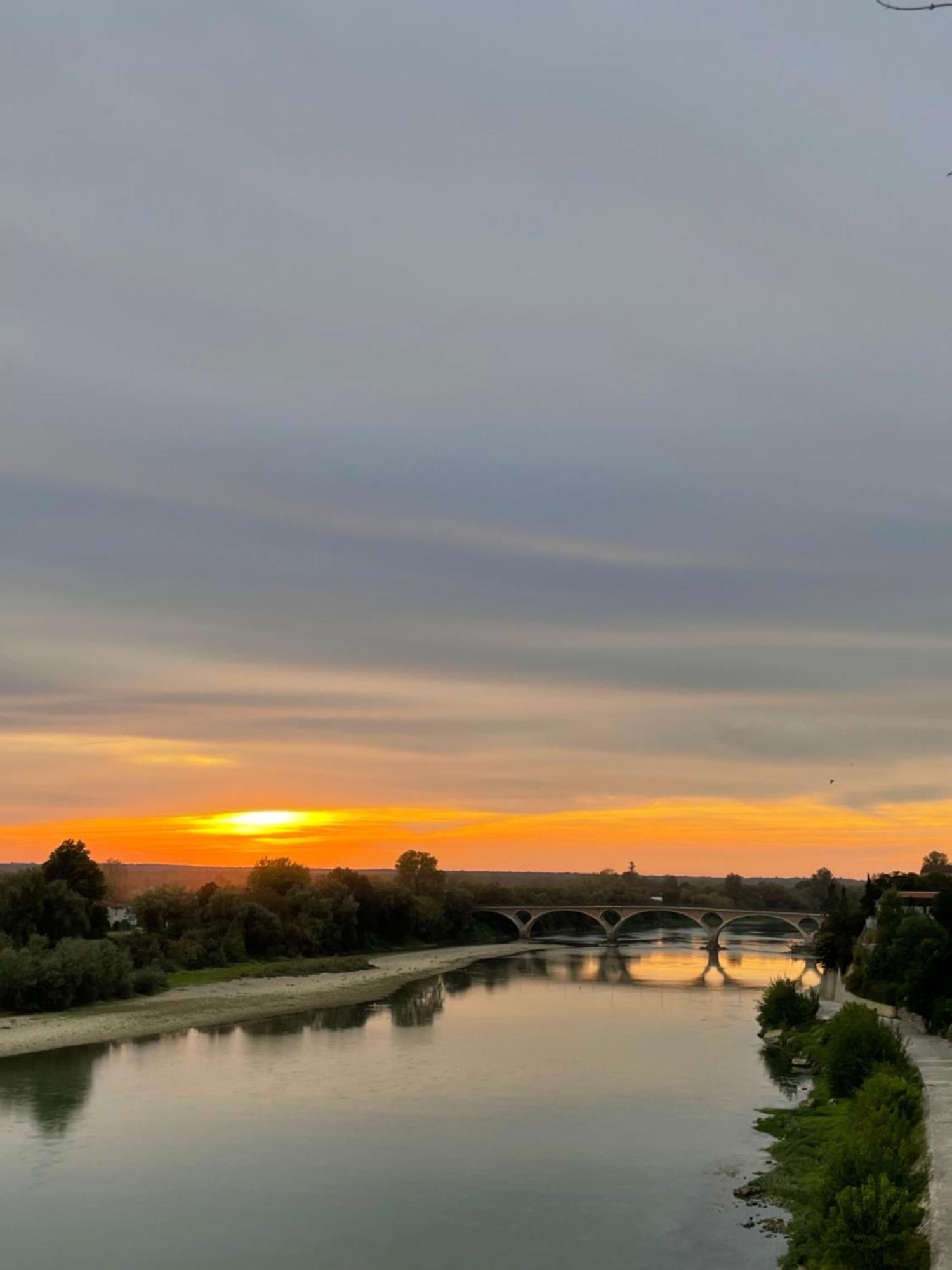 Restaurant Cote Garonne Le Balcon Des Dames - Fauillet Marmande - Vue Panoramique Bord De Garonne Climatisees Hotel Tonneins